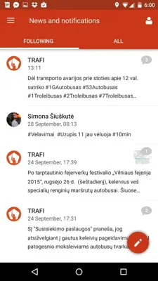 Trafi android App screenshot 0